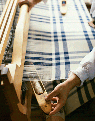 Fabric On A Loom