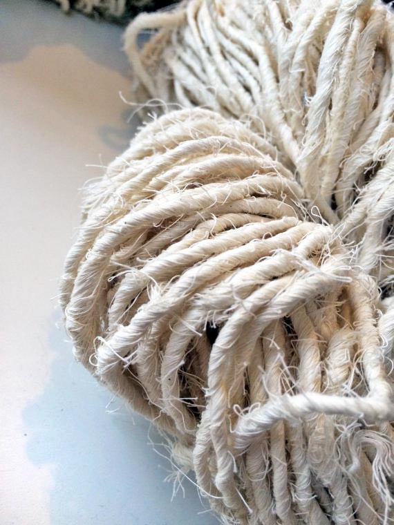 Gorgeous twisted white yarn from the incredible Yarn Yarn company ©Yarn Yarn2016