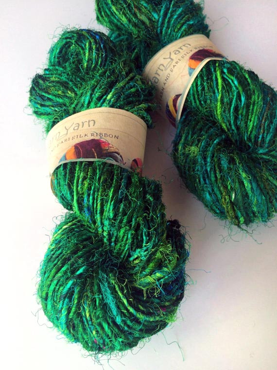 Gorgeous green yarns from Yarn Yarn © Yarn Yarn 2016