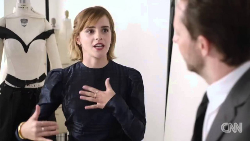 Emma Watson Talking About Met Gala Dress